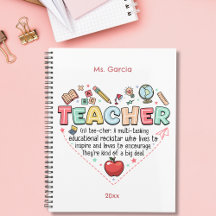 Personalised Teacher Monthly 