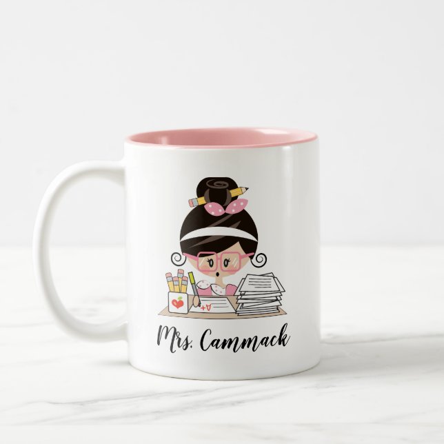 Personalised Teacher Mug Asian (Left)