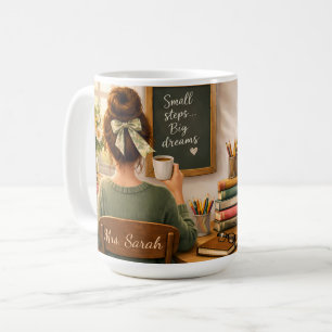Personalised Teacher Name Mug, Teaching is a Work Coffee Mug