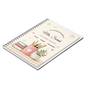 Personalised Teacher Notebook – Custom Name & Grad