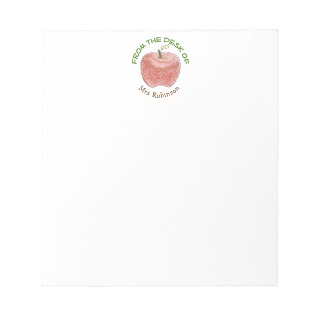 Personalised Teacher Notepad (Front)
