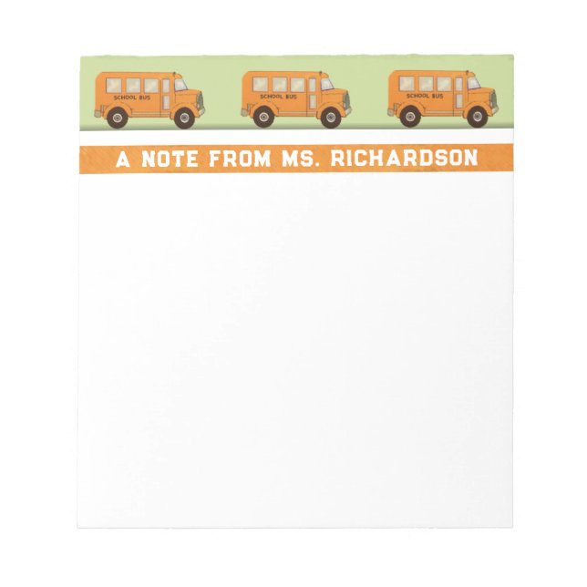 Personalised Teacher Notepad (Front)
