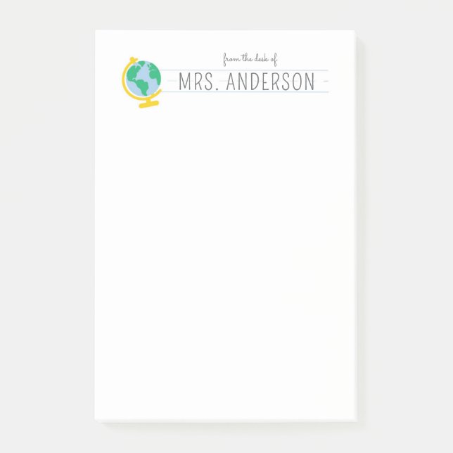 Personalised Teacher Notepad Appreciation Gift (Front)