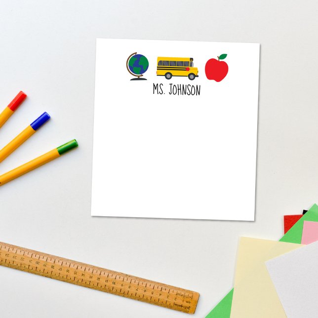 Personalised Teacher Notepad, Teacher Gift Notepad (Creator Uploaded)