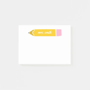 Personalised Teacher Post-it Notes