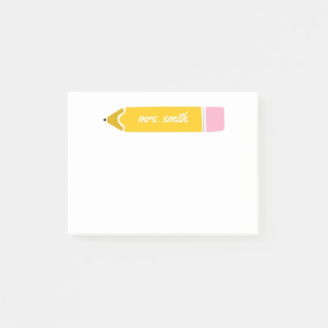 Personalised Teacher Post-it Notes (Front)