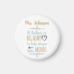 Personalised Teacher Quote Gift Magnet