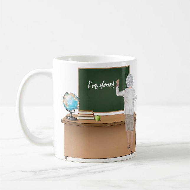 Personalised Teacher Retirement Gift Mug (Left)