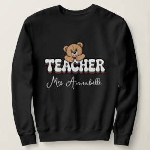 Personalised teacher Retro style design Sweatshirt