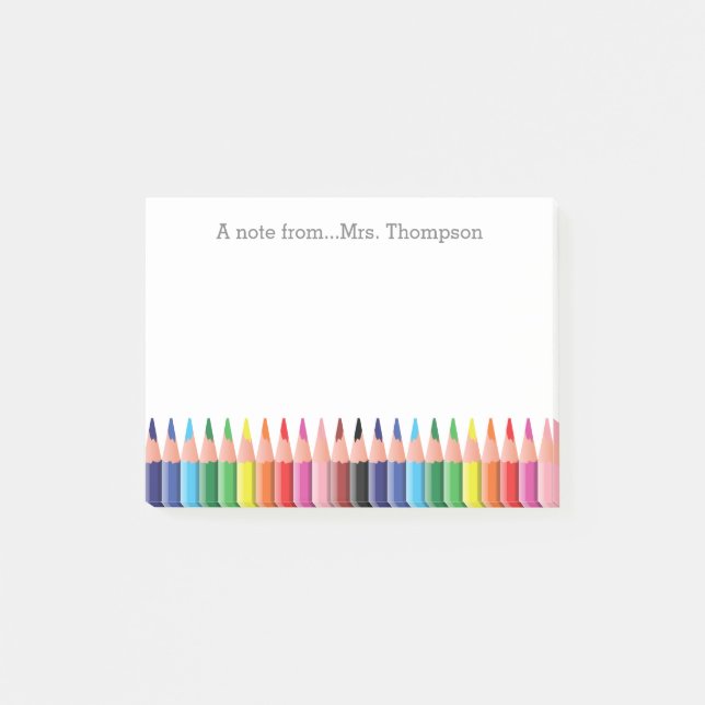 Personalised Teacher School Post-it Notes (Front)