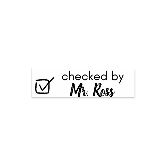 Personalised Teacher Self-inking Stamp (Design)