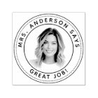 Personalised Teacher Stamp With Custom Photo Stamp