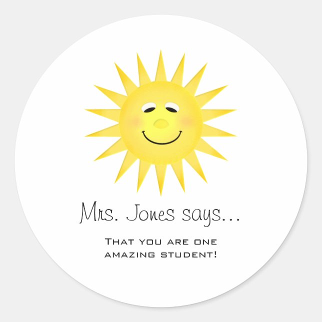 Personalised Teacher Stickers (Front)