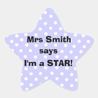 Personalised Teacher stickers - I'm a star
