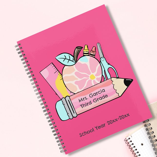 Personalised Teacher Themed Monthly Planner (Creator Uploaded)