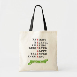 Personalised Teacher Tote Bags (Characteristics)