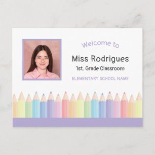 Personalised Teacher Welcome Back To School Postcard