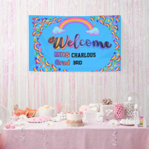Personalised Teacher Welcome Sign Custom Mrs Cla
