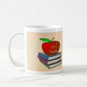 Personalised Teacher's Apple Coffee Mug