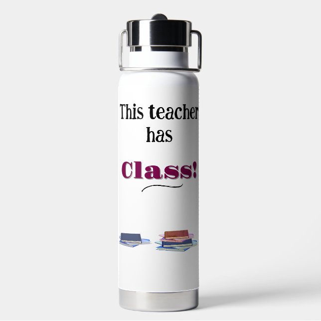 Personalised Teacher's Appreciation Water Bottle (Back)
