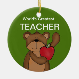 Personalised Teacher's Bear Ornament