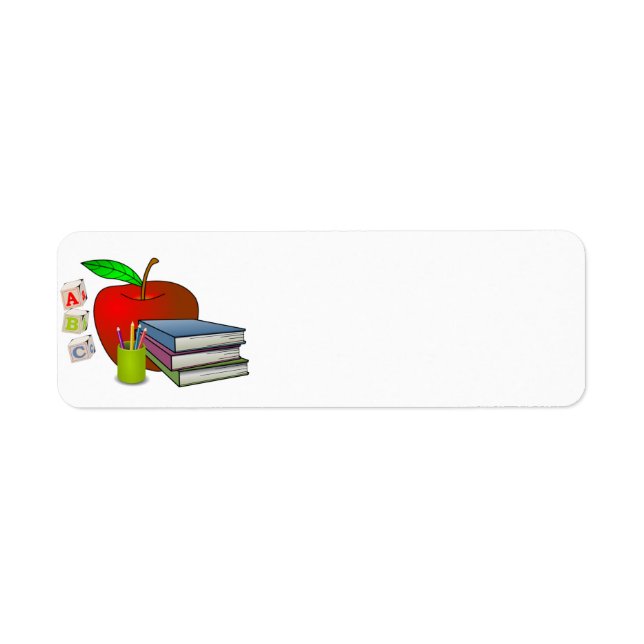 Personalised Teacher's Books & Apple (Front)