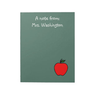 Personalised Teacher's Chalkboard Notepad Gift
