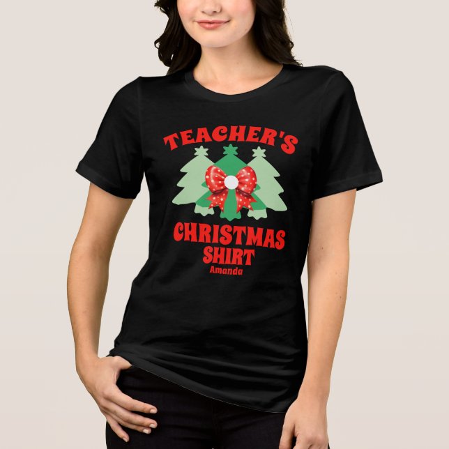 Personalised Teacher's Christmas Shirt (Front)