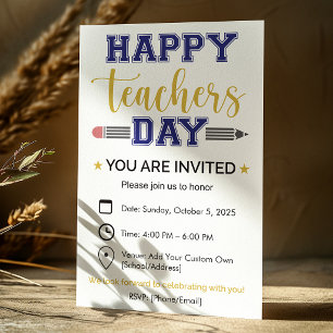 Personalised Teachers Day Invitation