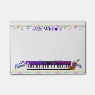 Personalised Teachers Music Class Post-it® Notes