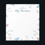 Personalised Teacher's Notepad - From the Desk Of<br><div class="desc">Simple and professional, this notepad is the perfect gift for a coworker, boss or teacher! Add your custom wording to this design by using the "Edit this design template" boxes on the right hand side of the item, or click the blue "Customise it" button to arrange the text, change the...</div>