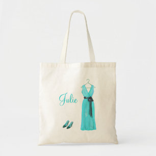 Personalised Teal Bridesmaid Tote Bag