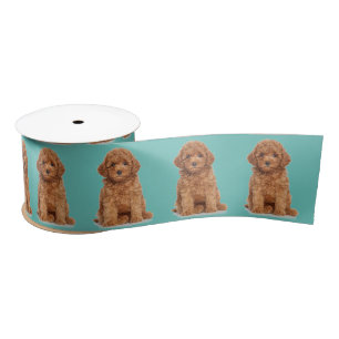 Personalised teal Custom photo image picture  Satin Ribbon