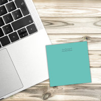 Personalised Teal Green Notes