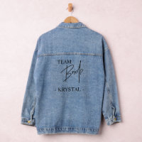 Personalised Team Bride Jacket