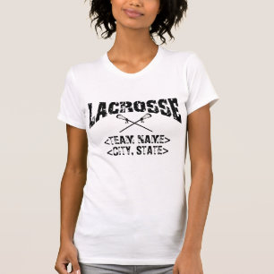 Personalised Team City State Lacrosse T-Shirt