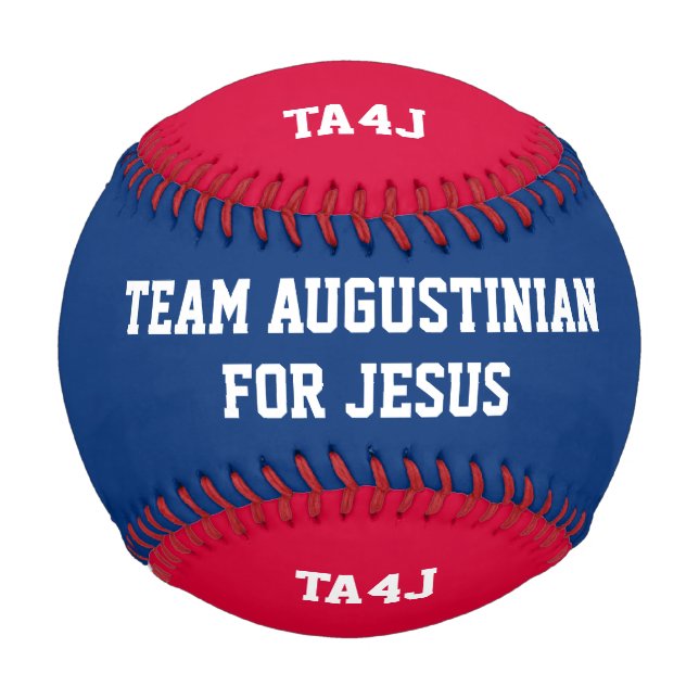 Personalised TEAM JESUS Monogram Baseball (Front)
