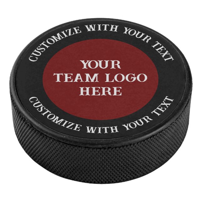 Personalised Team Logo  Hockey Puck (3/4)