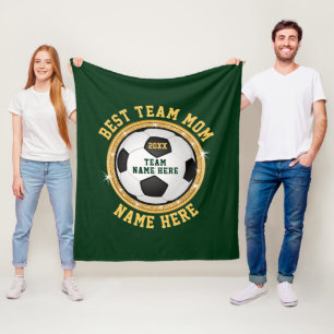Personalised Team Mum Gift Ideas in Any COLORS Fleece Blanket