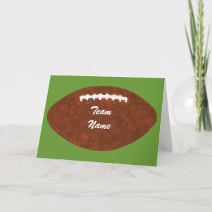 Personalised Team Name Football, greeting cards