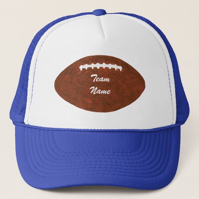 Personalised Team Name Football Hats (Front)