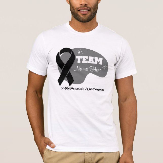 Personalised Team Name - Melanoma T-Shirt (Front)