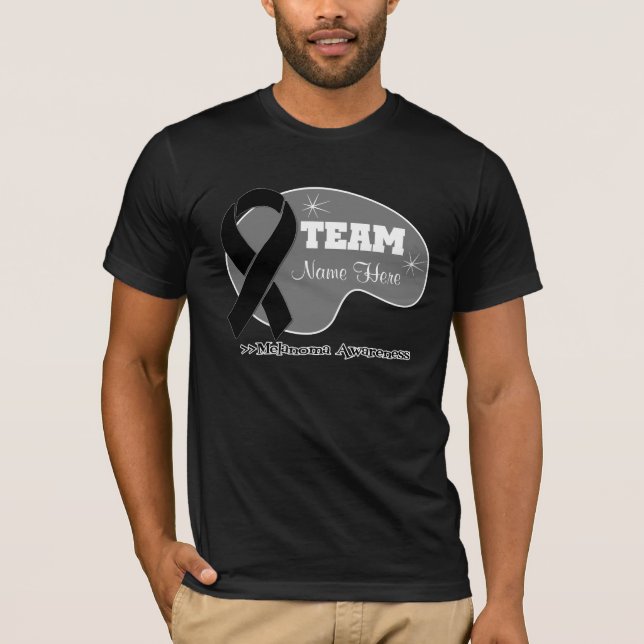 Personalised Team Name - Melanoma T-Shirt (Front)