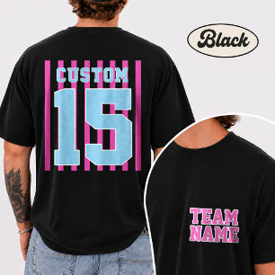 Personalised Team Name Number Jersey T-Shirt