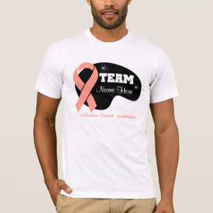 Personalised Team Name - Uterine Cancer T-Shirt