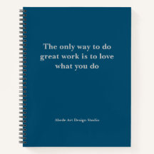 Personalised Team Slogan Address Name Notebook