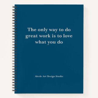 Personalised Team Slogan Address Name Notebook