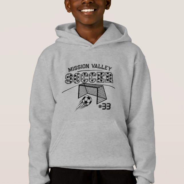 Personalised Team Soccer Hoodies  (Front)