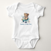 Personalised Teddy Bear Aeroplane Baby Boy Gift