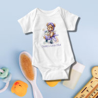 Personalised Teddy Bear Aeroplane Baby Boy Gift